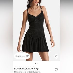 LoveShackFancy Corbeau dress in black